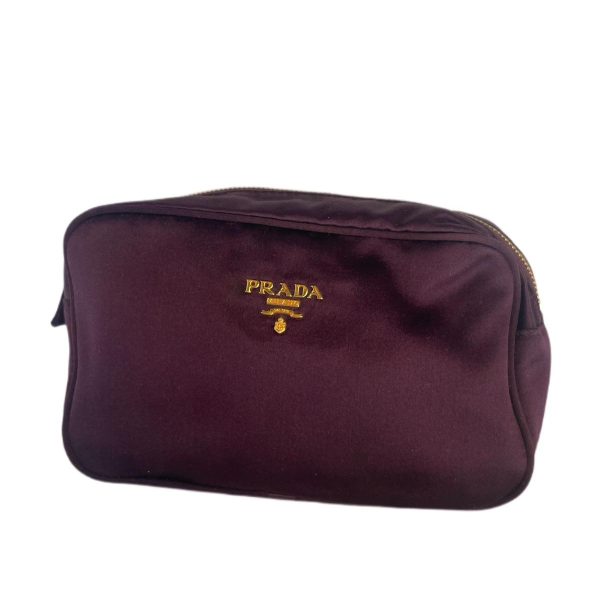 Prada purple clutch