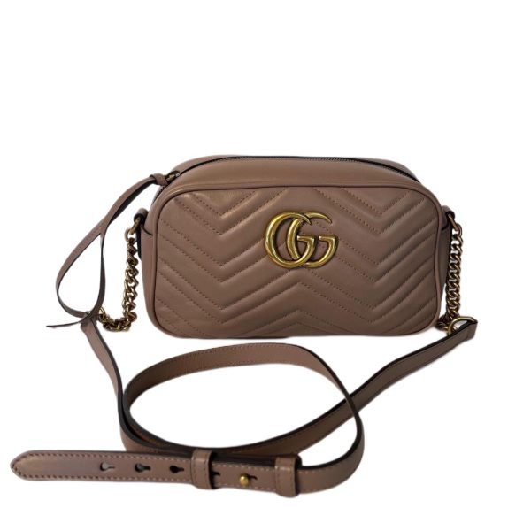 Women's Brown GG Marmont Small Crossbody Bag