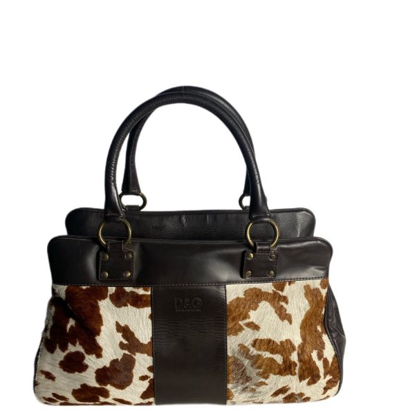 Pony-style calfskin bowling bag