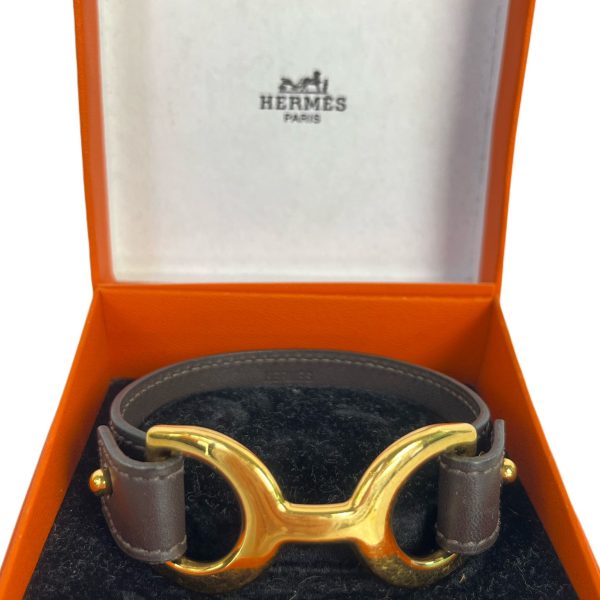 Pavane Hermès bracelet in taupe leather