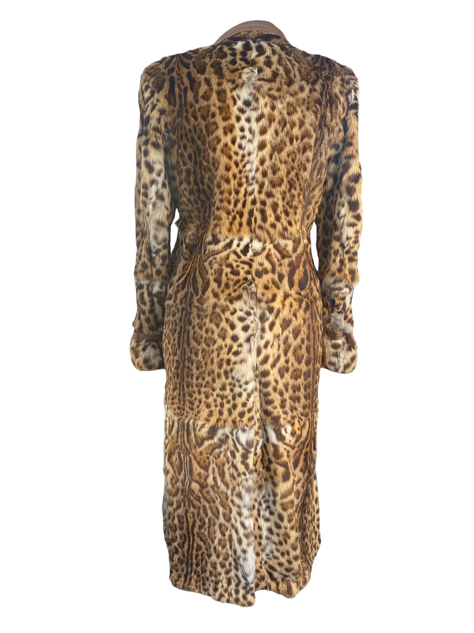 Paolo Moretti vintage spotted fur coat - Image 2