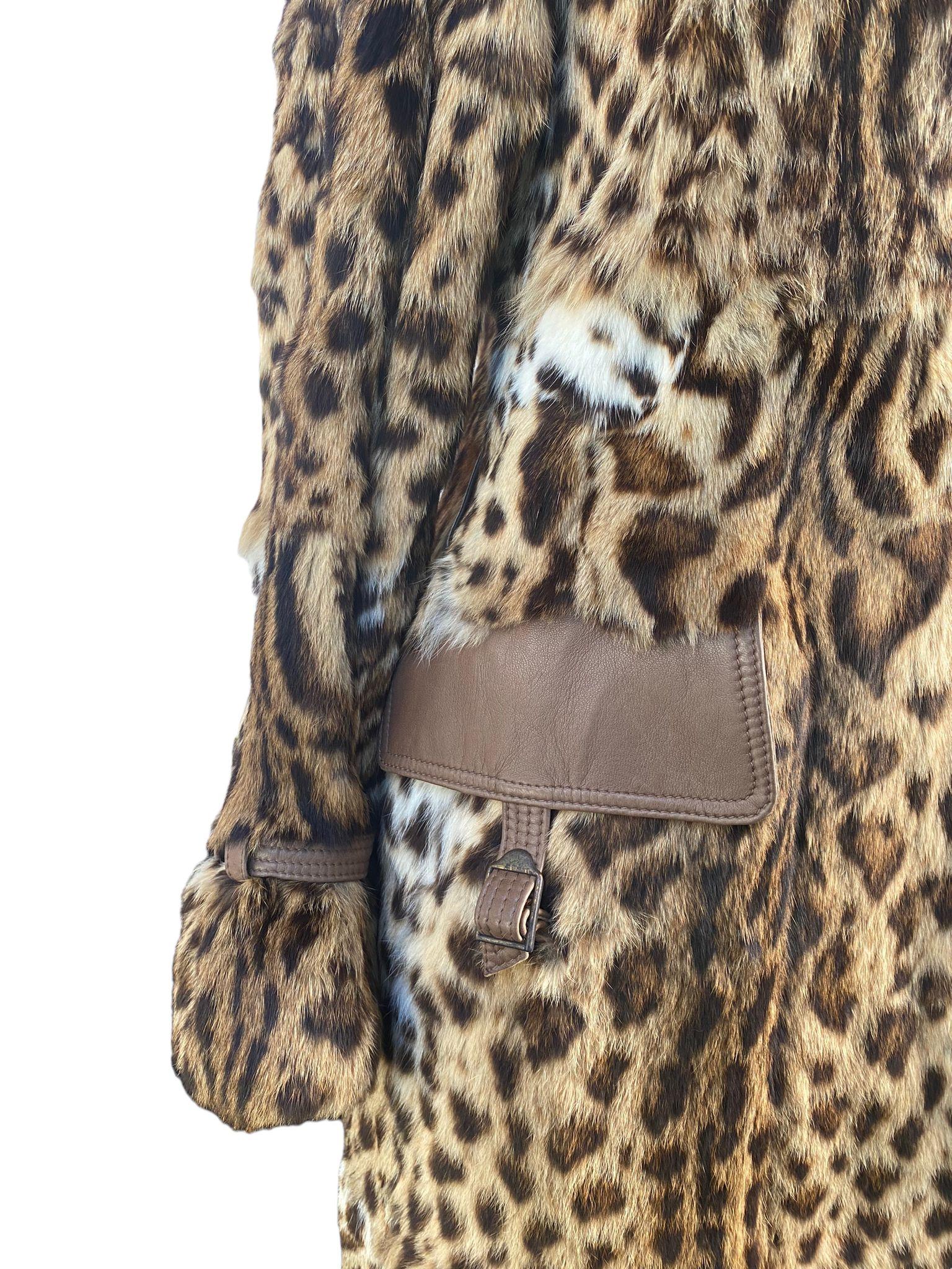 Paolo Moretti vintage spotted fur coat - Image 4