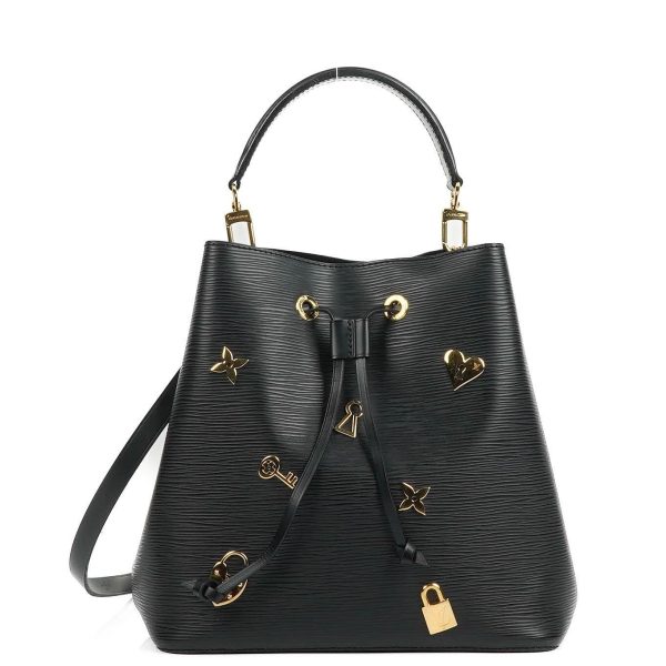 LOUIS VUITTON Epi Love Lock NeoNoe Black