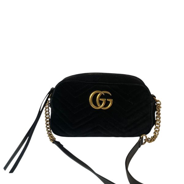 Marmont velvet crossbody bag
