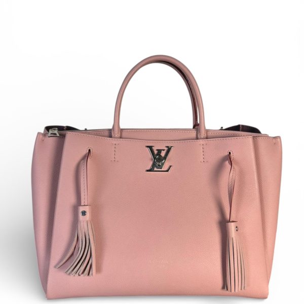 Louis Vuitton Magnolia Pebbled Leather Lockmeto Bag